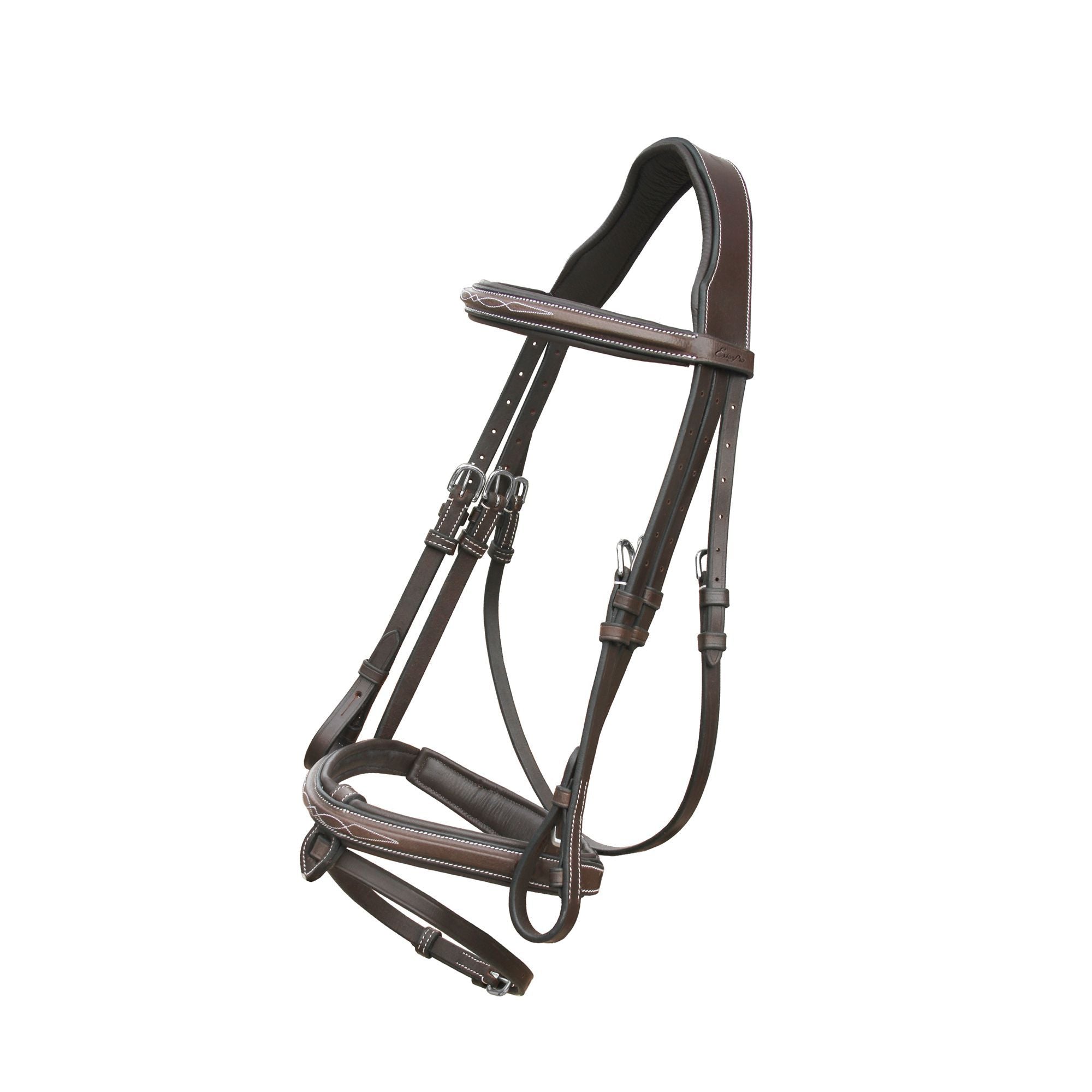 ExionPro Jumping Snaffle Bridle with Reins - Bridles & Reins